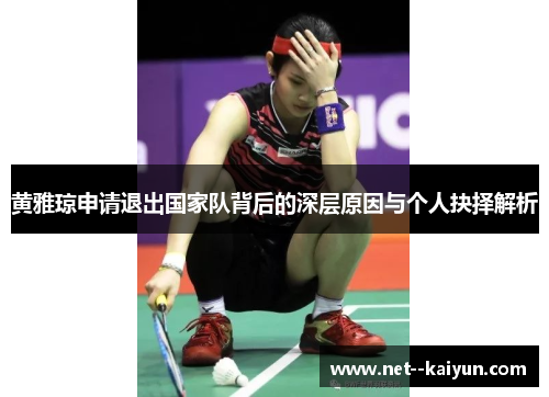 黄雅琼申请退出国家队背后的深层原因与个人抉择解析